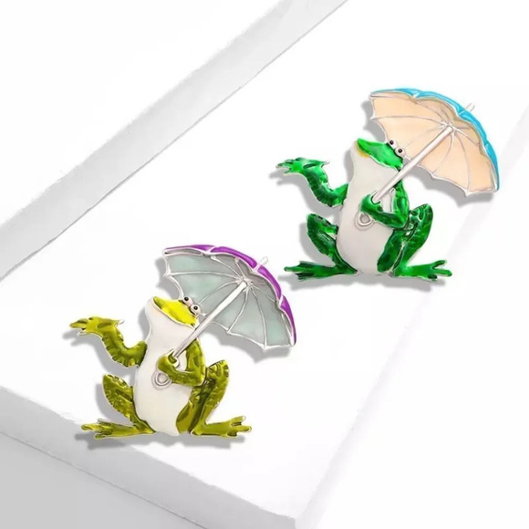 VQ Frog Brooch - Picture 2 of 4